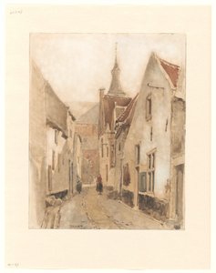 Kerksteeg, Hattem'deki Ridderstraat'tan görünüm