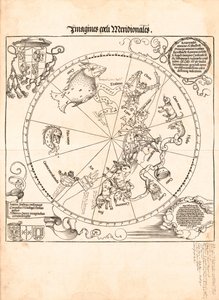 Güney gökyüzünün görüntüleri by Johannes; Dürer Stabius