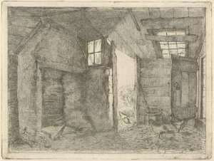 tavuklu ahır by Johannes Everhardus Rijnboutt