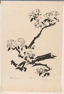 Appelbloesem (nesne üzerindeki orijinal başlık) by Johannes Frederik Engelbert ten Klooster (signed by artist)
