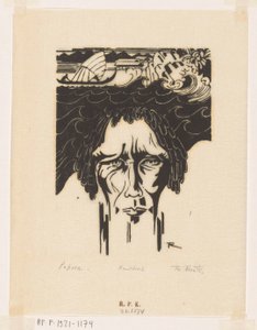 Papoea (nesne üzerindeki orijinal başlık) by Johannes Frederik Engelbert ten Klooster (signed by artist)