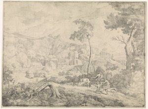 Fırtınada Üç Çoban by Johannes Gottlieb Glauber