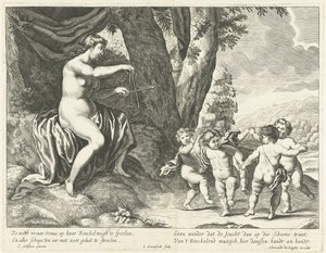 Venüs ve dans eden putti