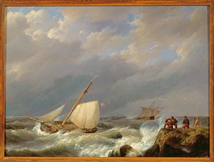 Rüzgar Fırtınasında Lee Kıyısındaki Gemiler, 1844
