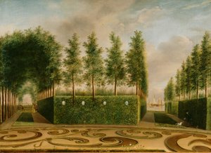 Resmi Bir Bahçe, 1766 by Johannes Janson