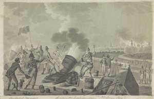 Vlissingen'in İngilizler tarafından bombardımanı, 1809 by Johannes Jelgerhuis (possibly)