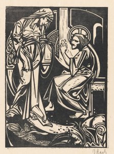 İsa ve Samiriyeli Kadın by Johannes Josephus Aarts (signed by artist)