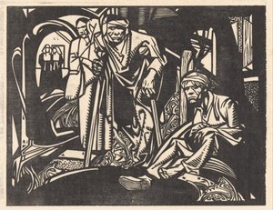 Bir kilisede yaralandı by Johannes Josephus Aarts (signed by artist)