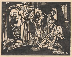 Bir kilisede yaralandı by Johannes Josephus Aarts