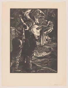 Macbeth ve Banquo üç cadıyla tanışır by Johannes Josephus Aarts