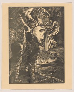 Macbeth ve Banquo üç cadıyla tanışır by Johannes Josephus Aarts