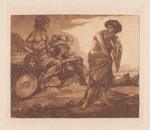 Medusa'nın başı ile Perseus by Johannes Josephus Aarts