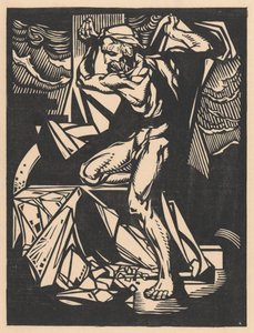 Samson tapınağın sütunlarını yok eder by Johannes Josephus Aarts