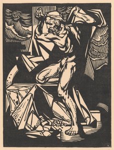 Samson tapınağın sütunlarını yok eder by Johannes Josephus Aarts