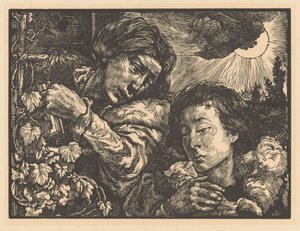 Bir asma iki kadın by Johannes Josephus Aarts