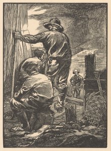 Su kenarında dört işçi by Johannes Josephus Aarts