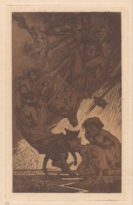 Yüzen insanlar, fantastik yaratıklar ve kediler by Johannes Josephus Aarts