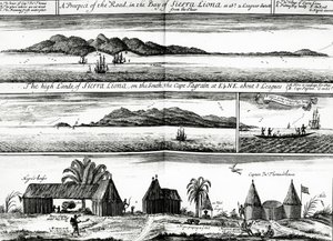 A Prospect of the Bay in the Bay of Sierra Liona, Awnsham ve John Churchill