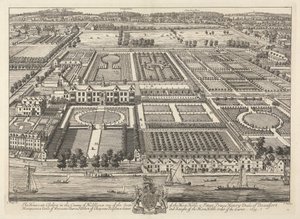 Beaufort Evi ve Chelsea'nin Görünümü 1699 by Johannes Kip