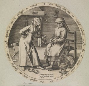 Azarlayan kadın ve kıkırdayan tavuk