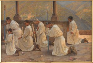 Yağmur duası. Apeninlerde alayı by Johannes Wilhjelm