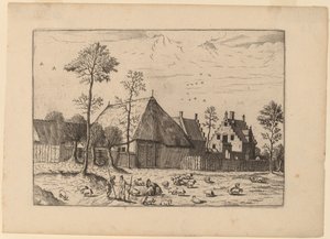 Kulübe ile Kulübe by Johannes and Lucas van Doetechum after Master of the Small Landscapes