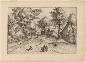 Çiftlikli ve Hanlı Köy Yolu by Johannes and Lucas van Doetechum after Master of the Small Landscapes