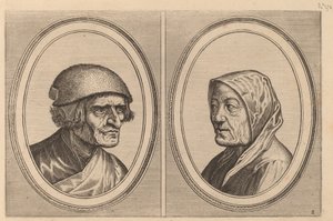 "Kibar Goossen" ve "Prijne Lecker-tants" by Johannes and Lucas van Doetechum after Pieter Bruegel the Elder