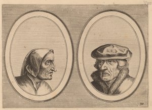 "Buyltje On-versaed" ve "Waerner Alwayst-meer" by Johannes and Lucas van Doetechum after Pieter Bruegel the Elder