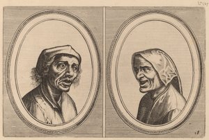 "Goe Geurtjen" ve "Kribbighe Babbe" by Johannes and Lucas van Doetechum after Pieter Bruegel the Elder