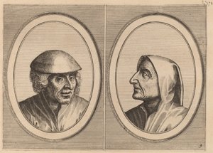 "Kiss Geldat-Suck" ve "Carighe Ağacı" by Johannes and Lucas van Doetechum after Pieter Bruegel the Elder