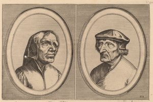 "Trijn Bulle-back" ve "Voorsichtighe Penne" by Johannes and Lucas van Doetechum after Pieter Bruegel the Elder