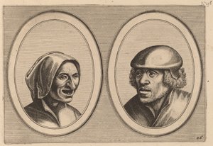 "Kadın Verneem-al" ve "Hans de Pluym-strijcker" by Johannes and Lucas van Doetechum after Pieter Bruegel the Elder