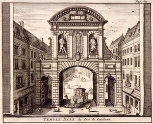 Temple Bar, Londra, c1700