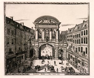 Temple Bar, Londra, c1700