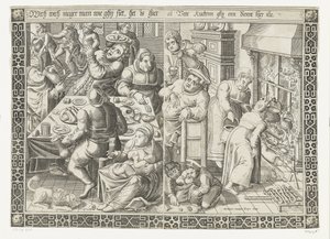 yağlı mutfak by Johannes of Lucas van Doetechum