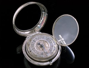 Verge izle. Lahey, c.1695 (metal) (ayrıca bkz. 259581-82) by Johannes van Ceulen