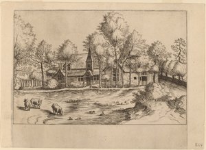 Kilise ile Köy Köyü by Johannes van Doetechum, the Elder and Lucas