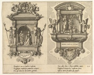 Cœnotaphiorum 22, 1563. Yaratıcılar: Johannes van Doetecum I, Lucas van Doetecum. by Johannes and Lucas van Doetecum