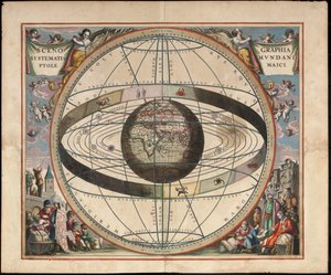 Ptolemaios kozmografisinin senografisi Andreas Cellarius