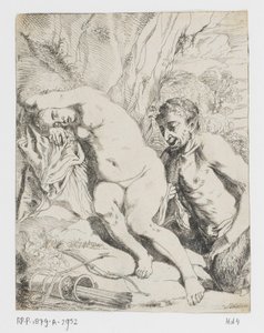 Uyuyan peri ve satir by Johannes van Seegen