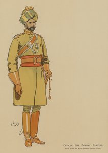 Memur 7 Bombay Lancers (renkli taş) by John (after) Charlton