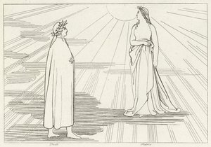 İlk Cennete Yükseliş, Cennet, Canto 1 (gravür) by John (after) Flaxman