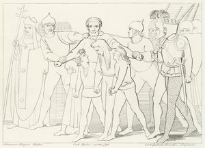 Kont Ugolino Ele Geçirildi, Cehennem, Canto 33 (gravür) by John (after) Flaxman
