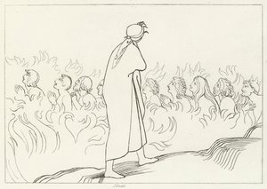 Carnal, Araf, Canto 25 (gravür) by John (after) Flaxman