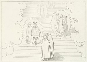 Göksel Basamaklar, Cennet, Canto 21 (gravür) by John (after) Flaxman