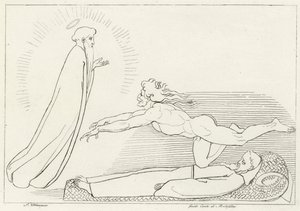 Guido Da Montefeltro için çekişme, Cehennem, Canto 27 (gravür) by John (after) Flaxman