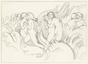 Ateşli Kıyamet, Araf, Canto 26 (gravür) by John (after) Flaxman