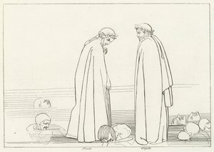 Donmuş Göl, Cehennem, Canto 32 (gravür) by John (after) Flaxman