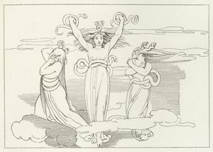 Furies, Cehennem, Canto 9 (gravür) by John (after) Flaxman